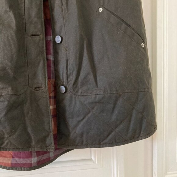 NWT We The Free Benny Waxed Vest Olive Flannel Sz S - Picture 4 of 11